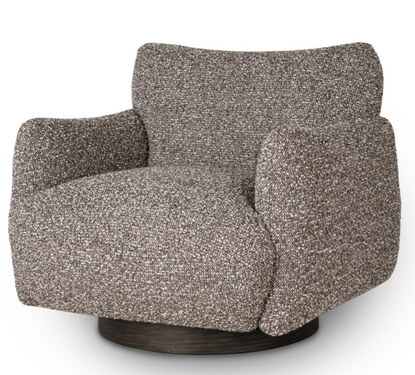 Poltrona Shelby marrone grigio – 94x87x87 cm