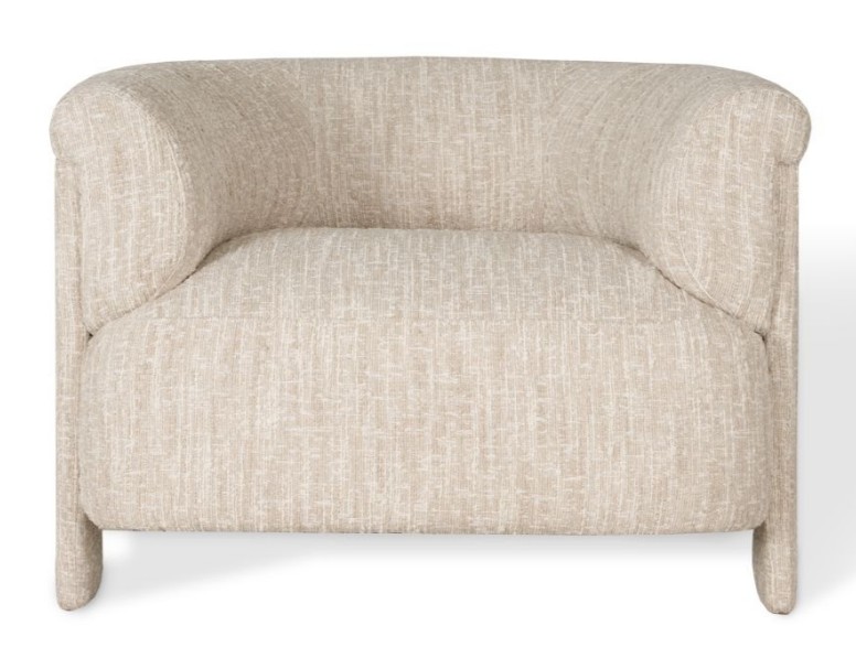 Poltrona girevole Alaska beige chiaro – 97x89x70 cm