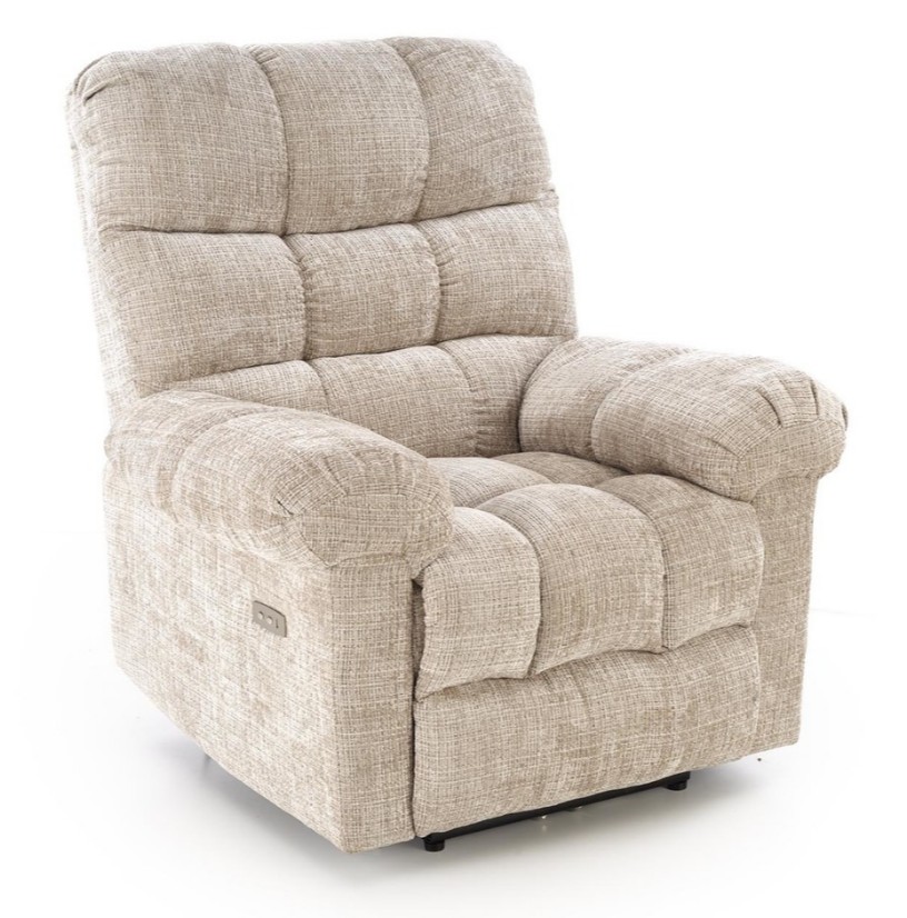 Poltrona relax AMORE in tessuto color beige