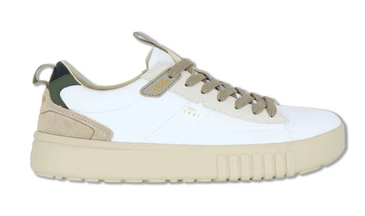 Sneakers Rock White in pelle bianca Uomo JM52091A