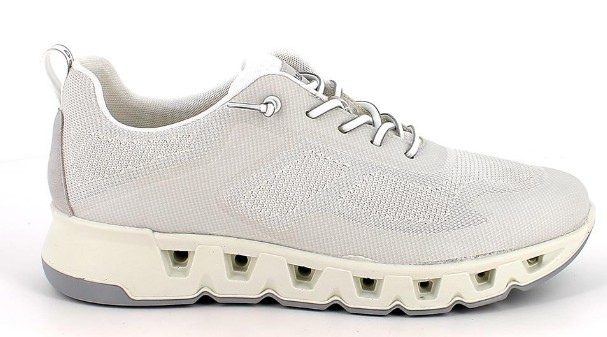 Sneakers da uomo bianco con elastico