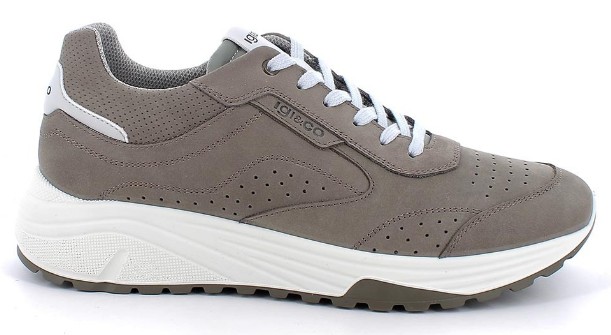 Sneakers da uomo grigio con lacci1