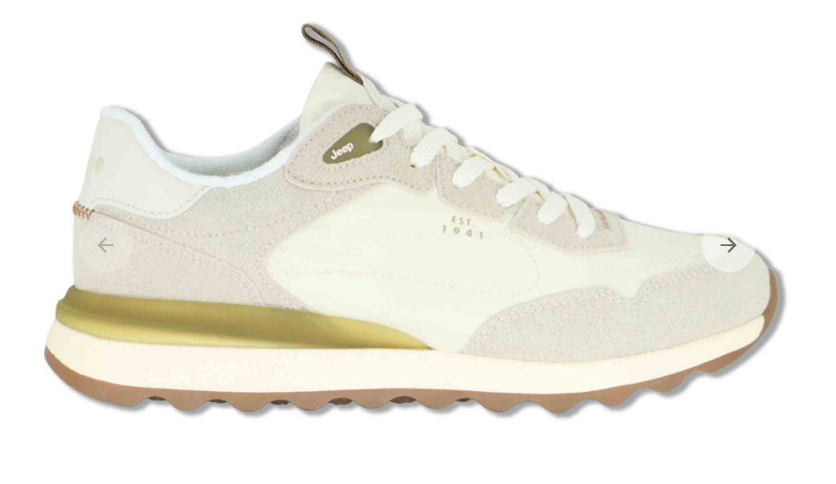 Sneakers uomo Jara in pelle e nylon off white Uomo JM61020A