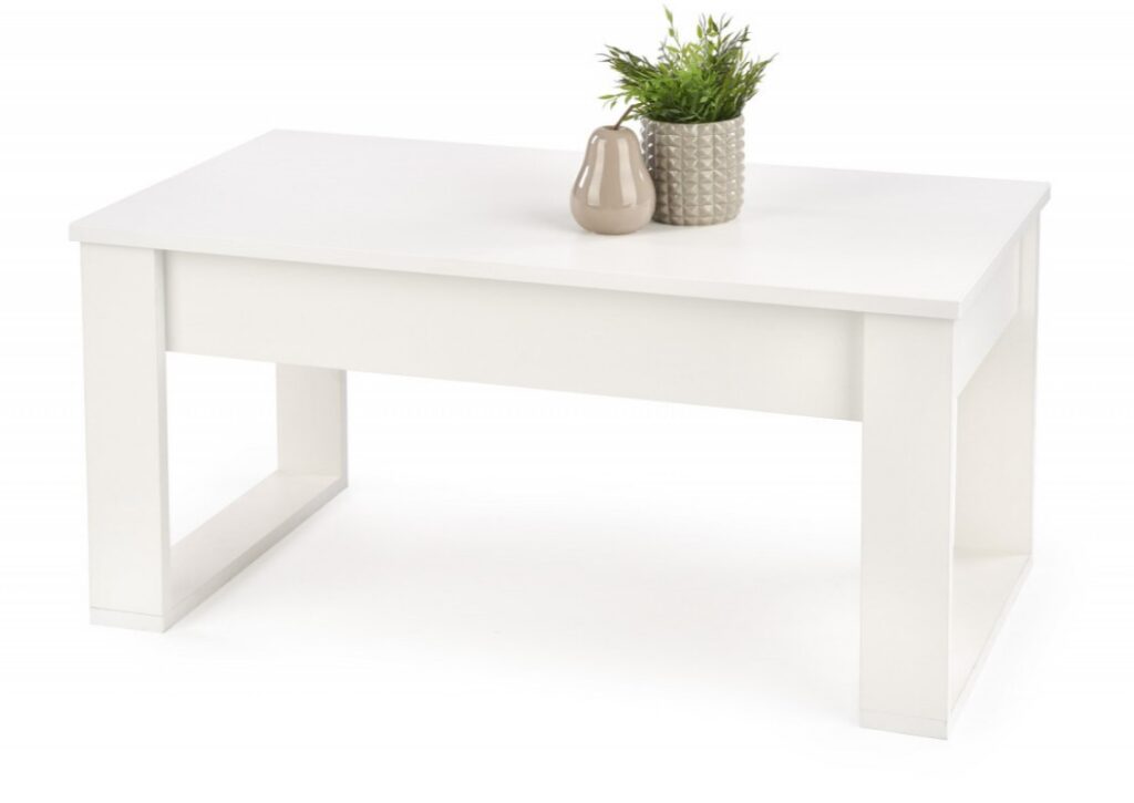 Tavolino da caffè rettangolare Nea bianco – 110×60 cm