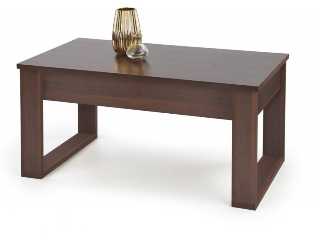 Tavolino da caffè rettangolare Nea noce scuro – 110×60 cm