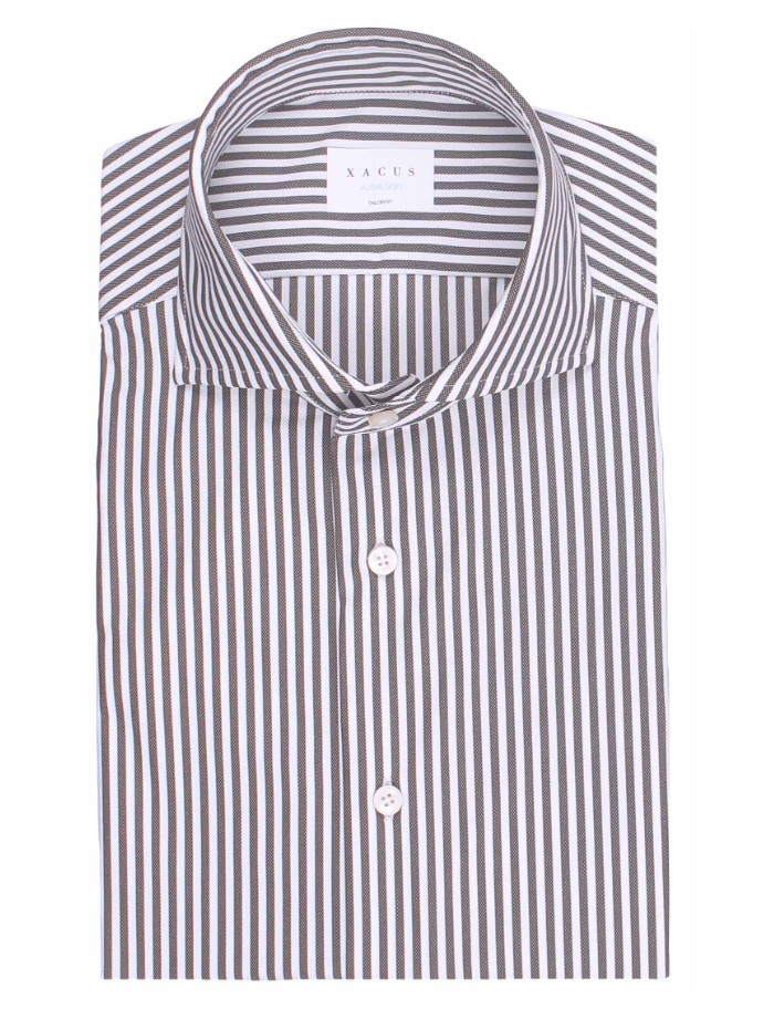 XACUS camicia active bi stretch a righe
