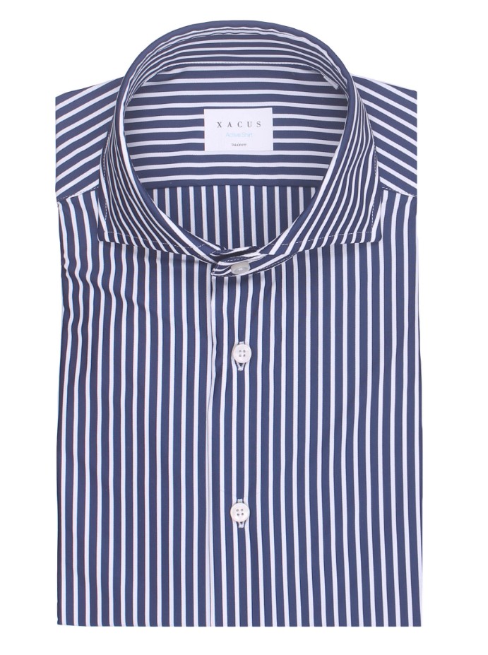 XACUS camicia active bi stretch a righe1