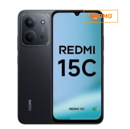 Xiaomi Redmi 15c 4+128GB 6.9 4G Midnight Black DS ITA