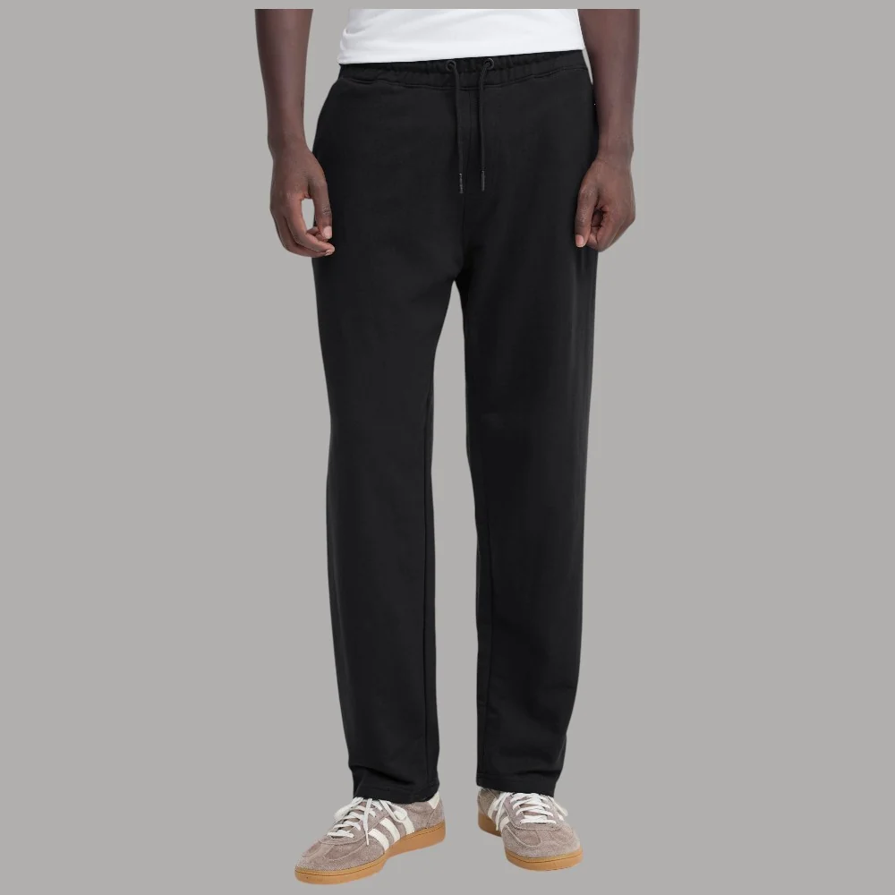 Blend Pantalone Tuta Garzato con Elastico e Tasche Nero BRODY
