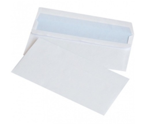 Buste autoadesive Office Products 75 g m² bianco 11x22 cm senza finestra conf.