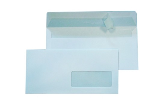 Buste con finestra Blasetti Super Strip 80 80 g m² bianco 11x23 cm conf.