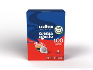 Caffe' in cialda Lavazza Crema e Gusto Classico astuccio da 100 pz 3187 conf.