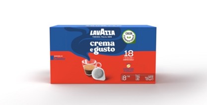 Caffe' in cialda Lavazza Crema e Gusto Classico astuccio da 18 pz 3915 conf.