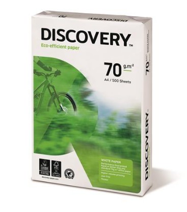 Carta A4 Discovery 75 per stampanti e fotocopiatrici bianca 75 g mq conf. 5 risme1