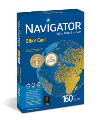 Carta A4 Navigator Office Card per stampa di alta qualità bianca 160g mq