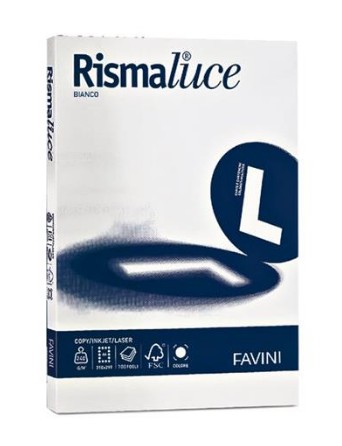 Carta A4 Rismaluce Favini per casa, scuola e ufficio bianca 170g mq 1 risma da 150 fogli