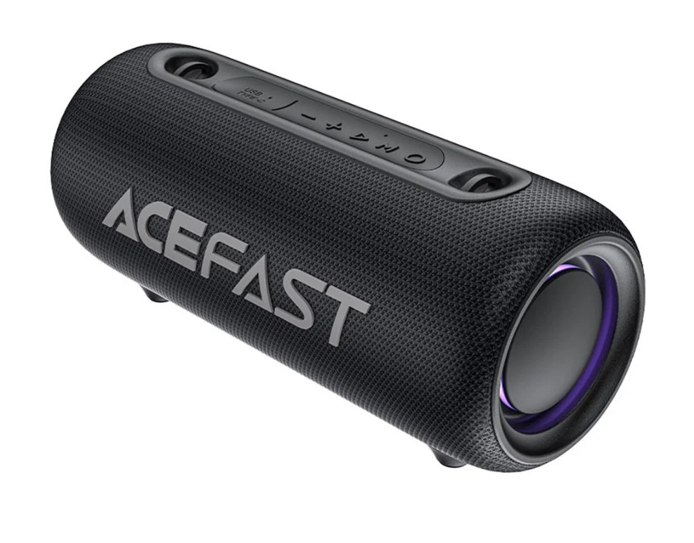Cassa Bluetooth Acefast K2 Air, 2 x 20W, RGB, Impermeabile, Nera