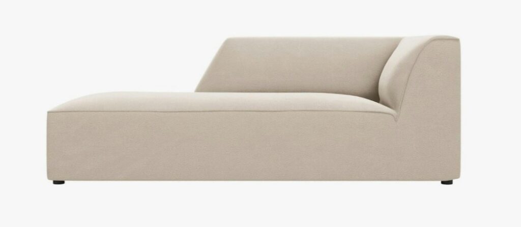 Chaise longue Ruby in velluto – L180 cm