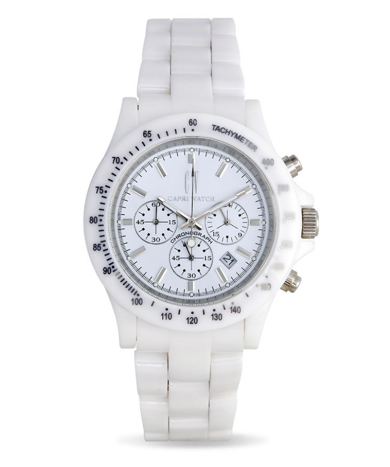 Chrono Ceramic White with Indexes