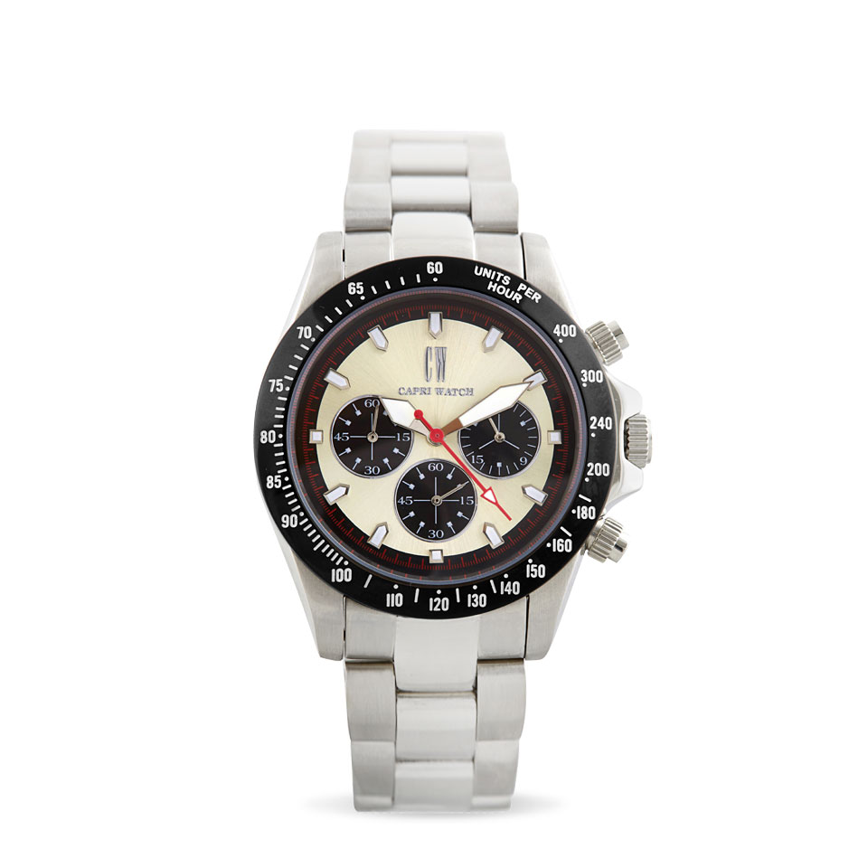 Chrono Contrast Counter Silver – Black