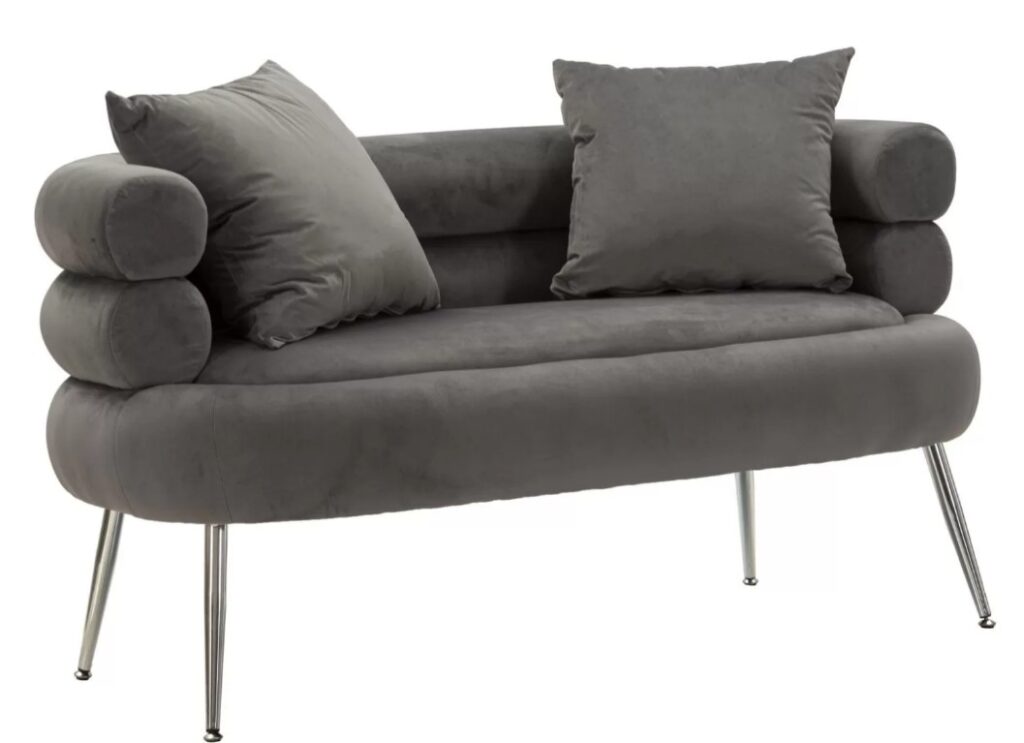 Divanetto silvery plus c cuscini cm 133x68x69
