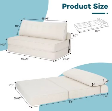 Divano letto pieghevole3