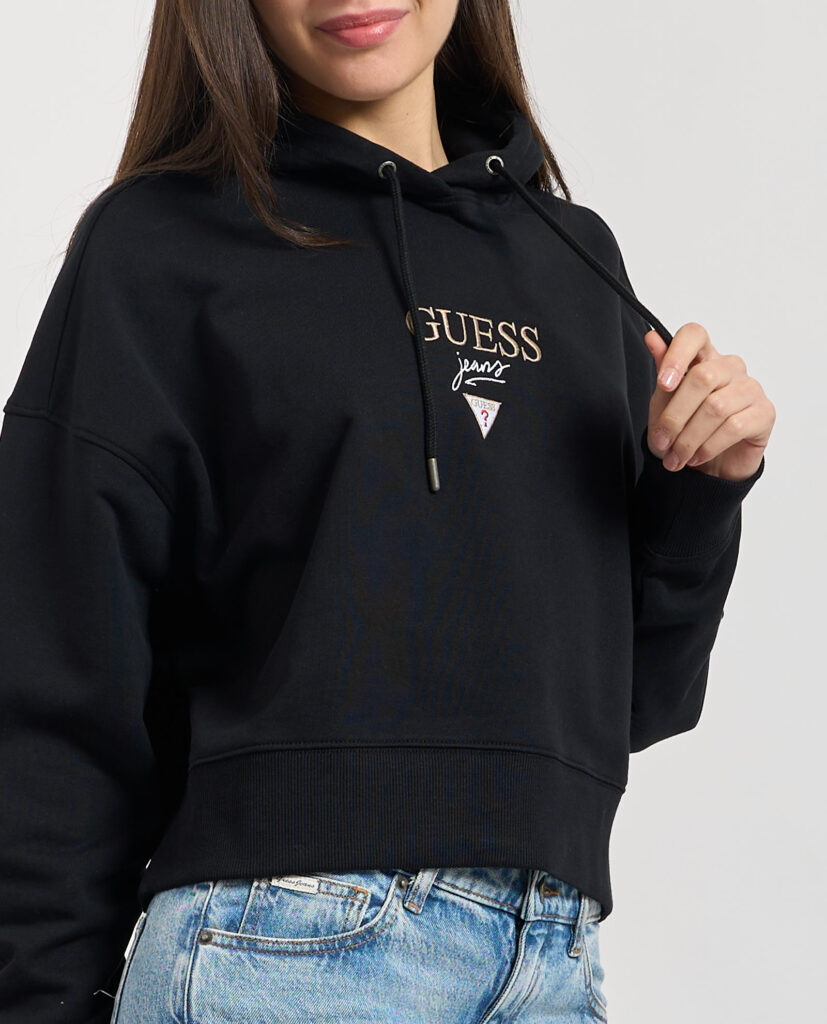Felpa Baker donna Guess Jeans con cappuccio