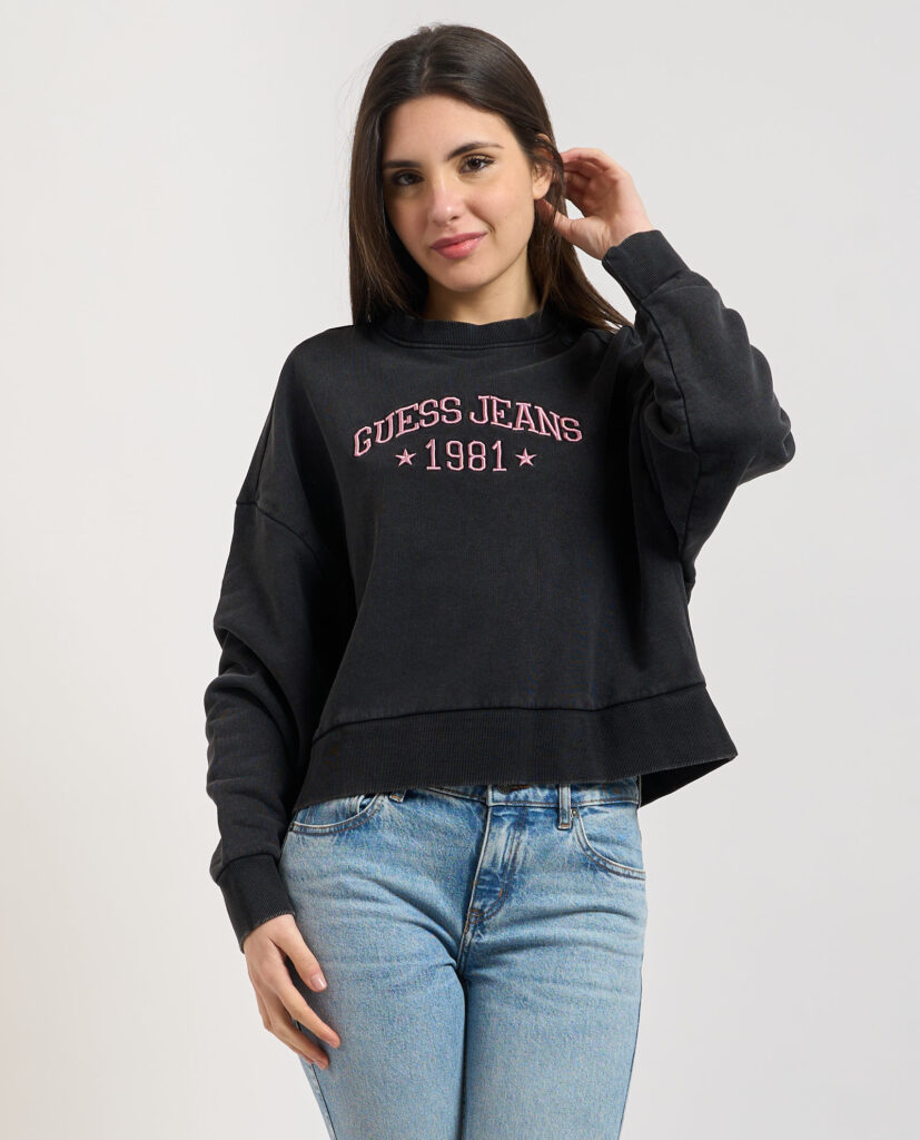 Felpa donna Guess Jeans girocollo
