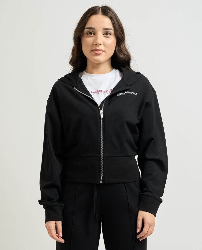 Felpa donna Karl Lagerfeld chiusura fullzip