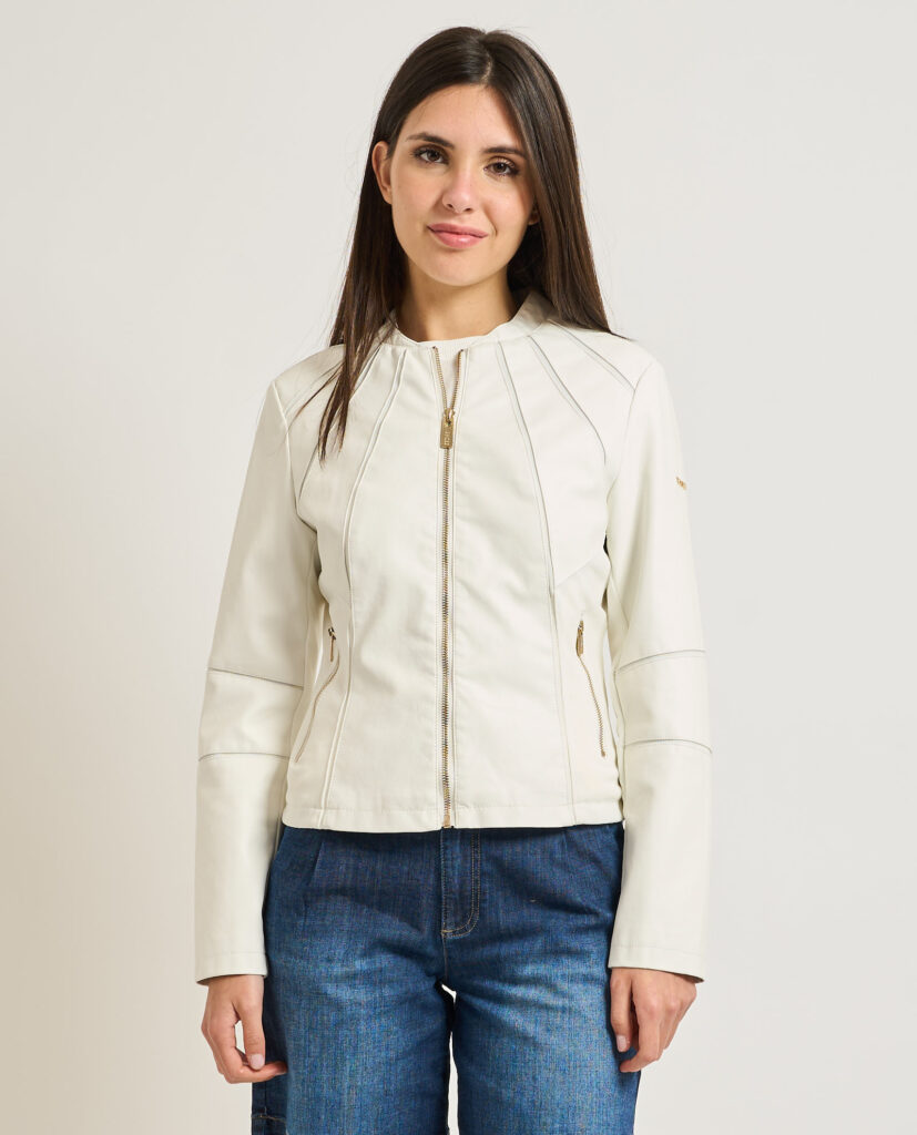 Giacca donna Yes Zee in similpelle