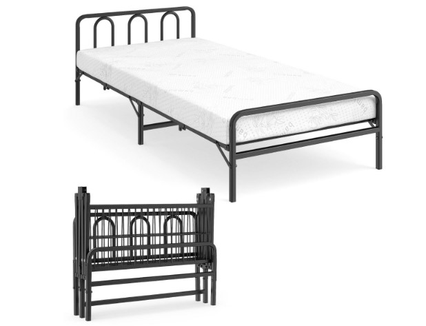 Letto a piattaforma in metallo