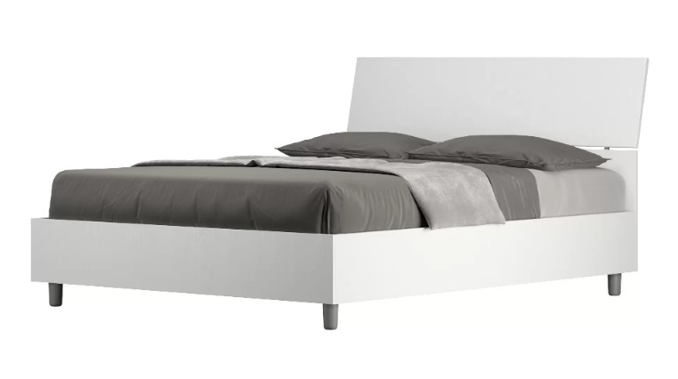Letto matrimoniale francese senza rete 140x200 testata inclinata