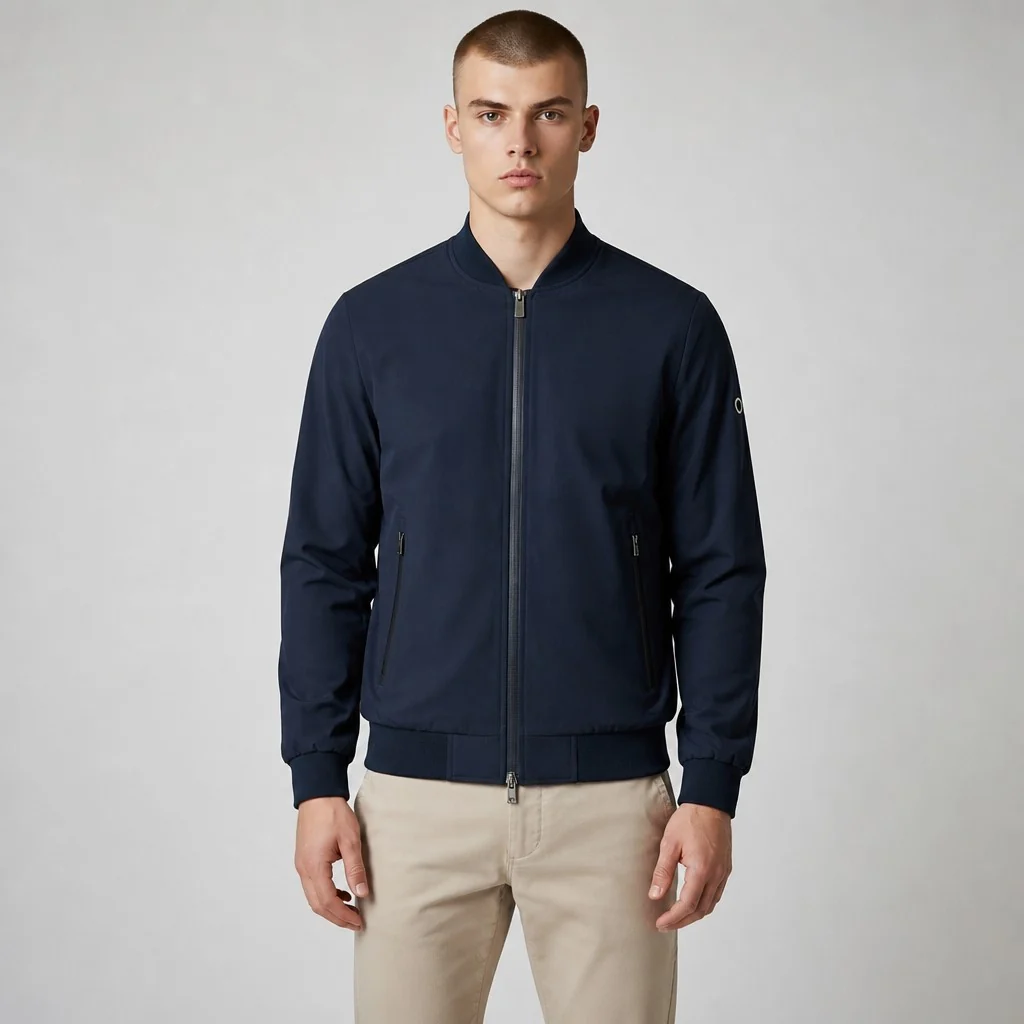 Markup giacca bomber softshell da uomo collo coreana zip tasche con zip