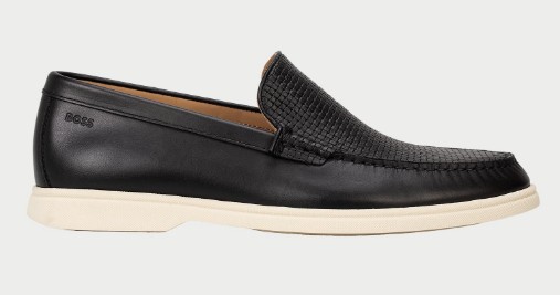 Mocassini uomo Boss in pelle1