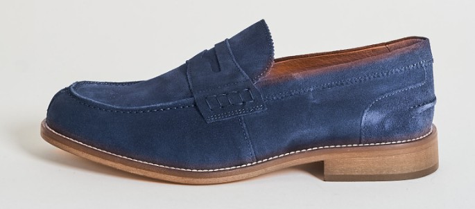 Mocassini uomo Exton college scamosciati
