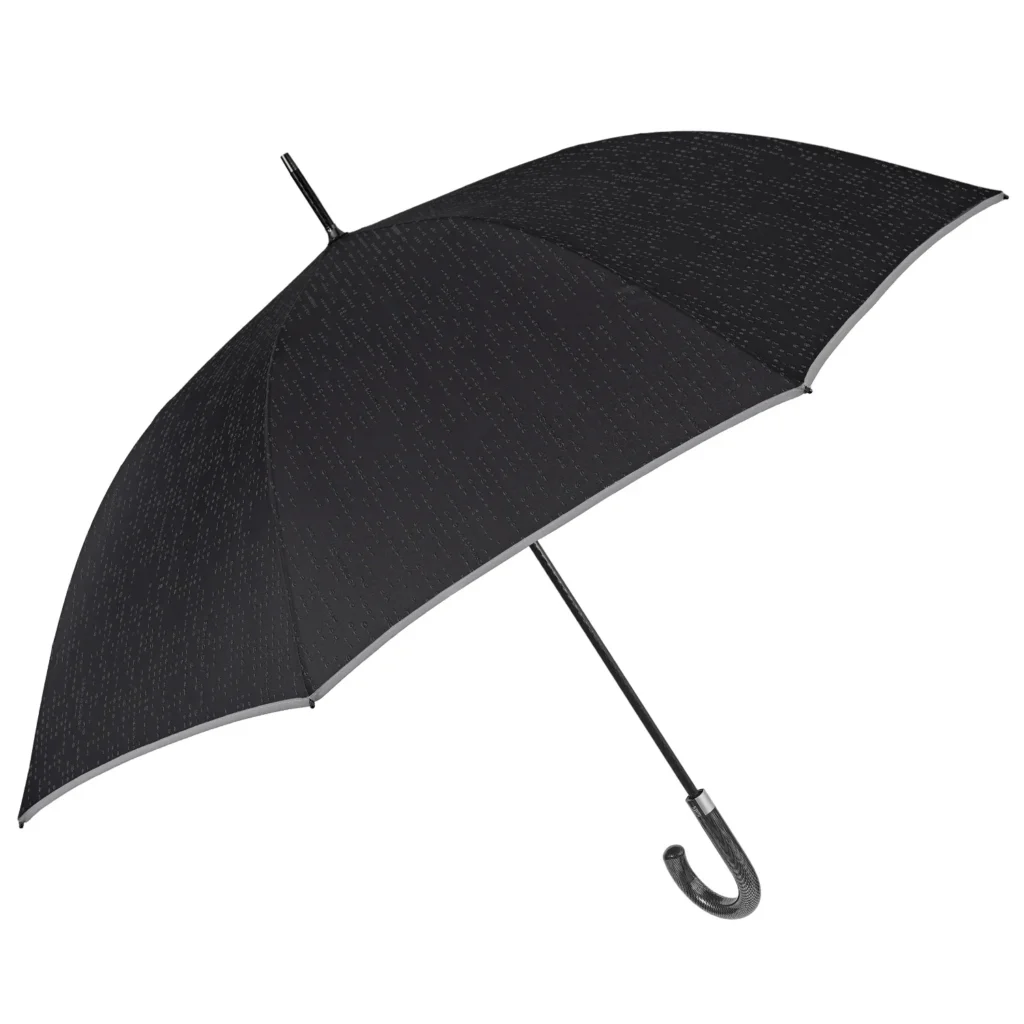 Ombrello Nero Bordo Catarifrangente Travel