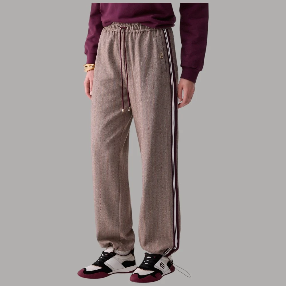 Pantaloni Liu Jo TF6148T692A regular fit con coulisse regolabile