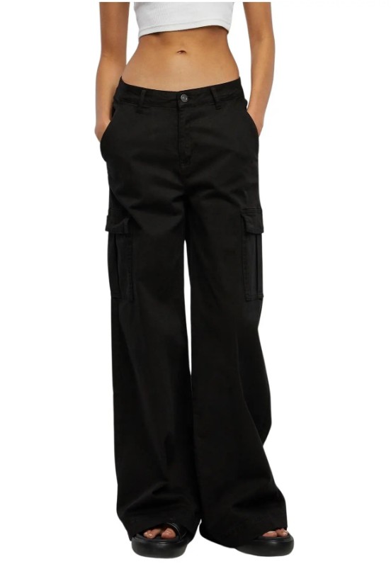 Pantaloni cargo large grandes tailles femme