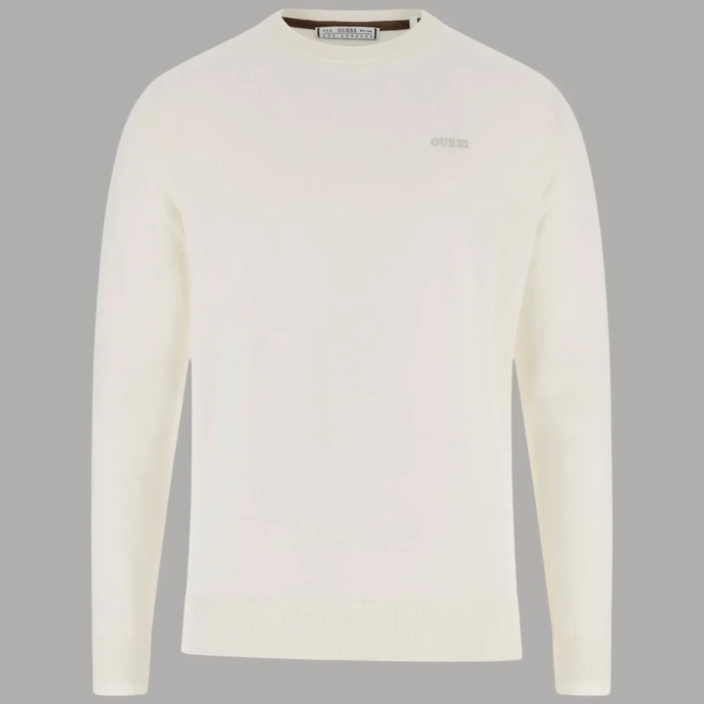 Pullover Guess KALIL in Cotone con Logo Ricamato