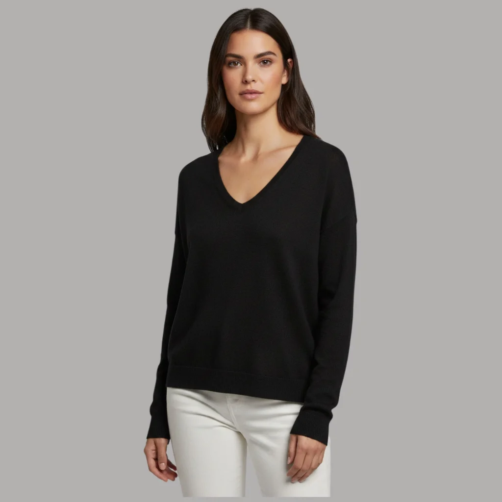 Pullover Vero Moda Bella scollo a V maniche lunghe regular fit1