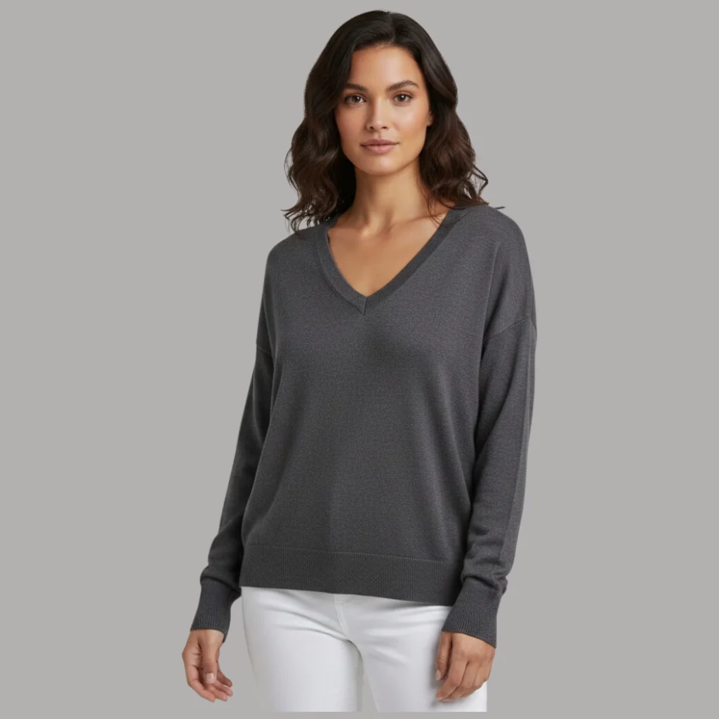 Pullover Vero Moda Bella scollo a V maniche lunghe regular fit2