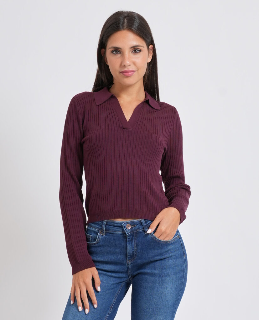 Pullover donna Only con ampia scollatura1