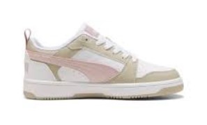 Puma Rebound Low V6 bianco beige rosa ragazza