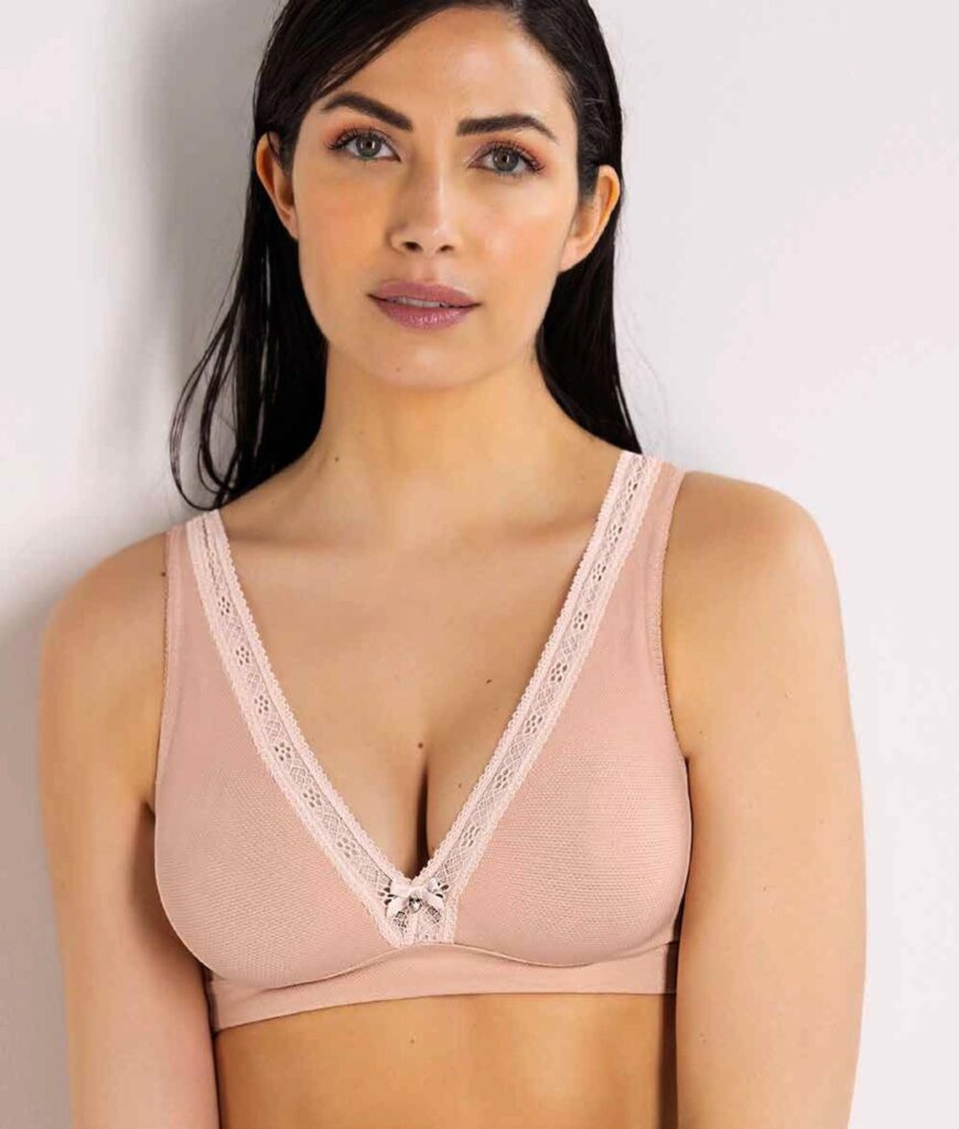 Reggiseno a triangolo vela sfoderato in micro operata e pizzo SieLei Darling