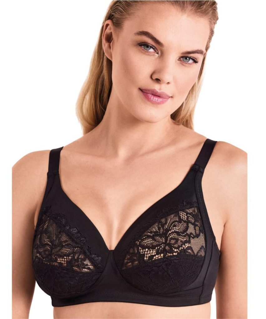 Reggiseno senza ferretto in microfibra e pizzo Infiore Classic New Piuma