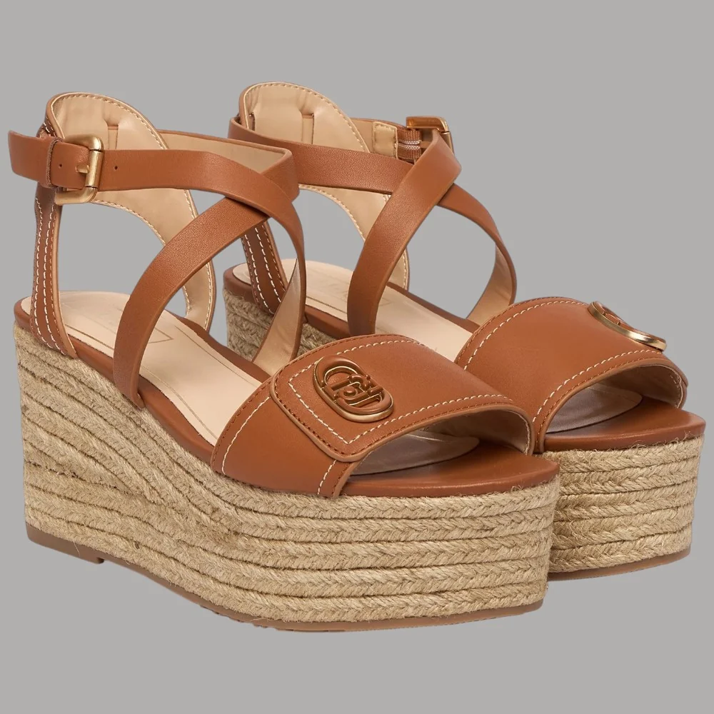 Sandalo Cuoio Espadrillas Liu Jo Bali Zeppa 9cm Comfort