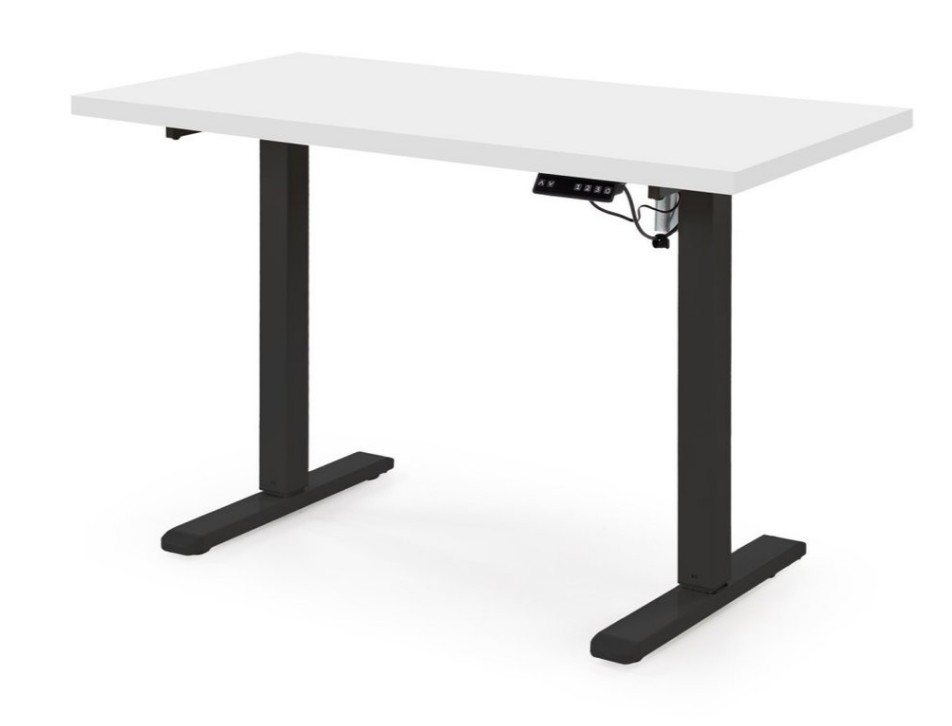 Scrivania regolabile B54 – Bianco Nero – 120x60x75 120 cm