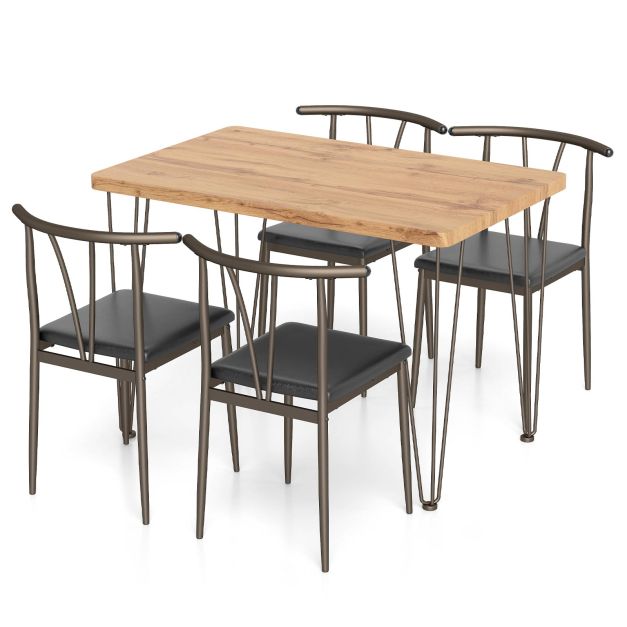 Set pranzo 5 pz tavolo cucina rettangolare