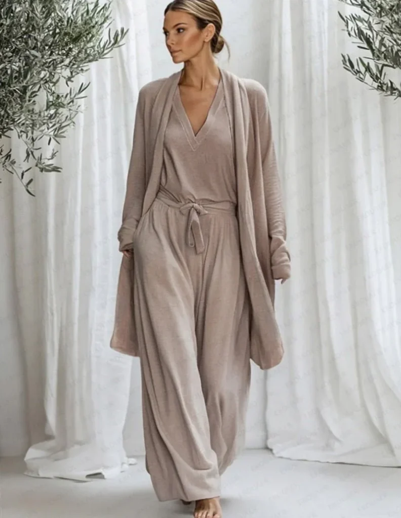 Simple 3 Piece Cotton Lounge Set