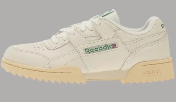 Sneakers uomo Reebok Workout Plus design iconico e suola shark toothed
